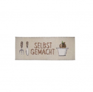 Webetikett / Patch / Flicken Gartenzeit von acufactum